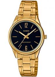 Японские наручные  женские часы  LTP-V005G-1B. Коллекция Analog Casio