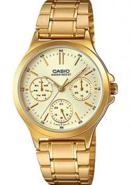 Японские наручные  женские часы  LTP-V300G-9A. Коллекция Analog Casio