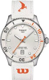 Швейцарские наручные  женские часы  T120.410.17.011.00. Коллекция Seastar 1000 Tissot