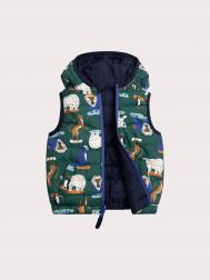 Жилет утепленный двусторонний для малыша