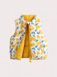 Жилет утепленный двусторонний для малышки