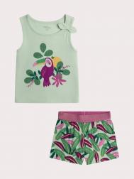 Пижама с коротким рукавом для девочки