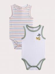 Боди без рукавов, 2 шт. для малыша