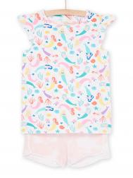 Пижама с коротким рукавом для девочки