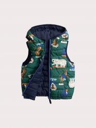 Жилет утепленный двусторонний для мальчика