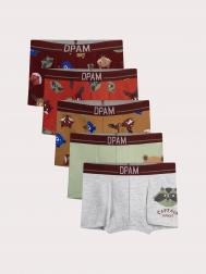 Трусы-боксеры, 5 шт. для мальчика
