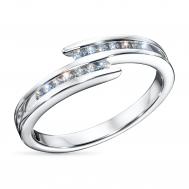 Классическое кольцо из серебра э0612кц06105300_white ЭПЛ Даймонд