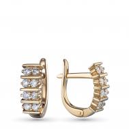 Серьги из желтого золота э0312сг01190800_white ЭПЛ Даймонд