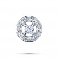 Классическая подвеска из серебра э0612пд10177400_white ЭПЛ Даймонд