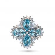 Подвеска из белого золота с топазами э4771пд09210412 ЭПЛ Даймонд