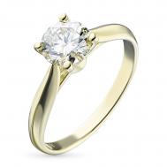 Кольцо из желтого золота с бриллиантом э0301кц10173100 ЭПЛ Даймонд