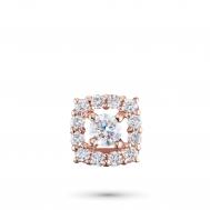 Классическая подвеска из красного золота э0212пд12200951_white ЭПЛ Даймонд