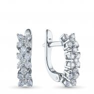 Серьги из серебра э0612сг05180600_white ЭПЛ Даймонд