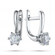 Серьги из белого золота э0912сг04184100_white ЭПЛ Даймонд