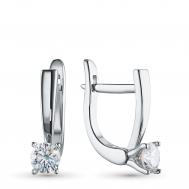 Серьги из серебра э0612сг04202984_white ЭПЛ Даймонд