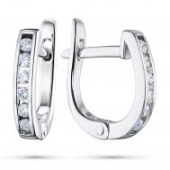 Серьги из серебра э0612сг05152100_white ЭПЛ Даймонд