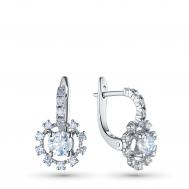 Серьги из белого золота э4712сг06090100_white ЭПЛ Даймонд