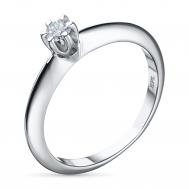 Классическое кольцо из белого золота с бриллиантом э4001кц10151400 ЭПЛ Даймонд