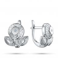 Серьги из серебра э0612сг04202937_white ЭПЛ Даймонд