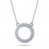 Колье из серебра э0612кл04154800 ЭПЛ Даймонд