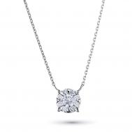 Колье из белого золота э4712кл05153500 ЭПЛ Даймонд