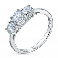 Классическое кольцо из белого золота э4712кц08220611_white ЭПЛ Даймонд