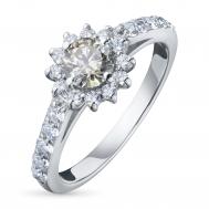Кольцо из белого золота с бриллиантами э4001кц04201506 ЭПЛ Даймонд