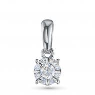 Классическая подвеска из серебра э0612пд09177100_white ЭПЛ Даймонд