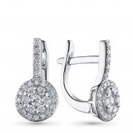 Серьги из серебра э0612сг04201496_white ЭПЛ Даймонд