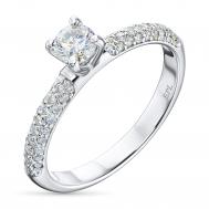 Кольцо из белого золота с бриллиантами э4701кц10200951 ЭПЛ Даймонд