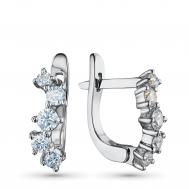 Серьги из серебра э0612сг10172900_white ЭПЛ Даймонд