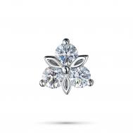 Классическая подвеска из серебра э0612пд04210012_white ЭПЛ Даймонд