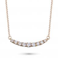 Колье из желтого золота с бриллиантами э0301кл09168700 ЭПЛ Даймонд