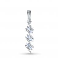 Подвеска из серебра э0612пд05115000_white ЭПЛ Даймонд