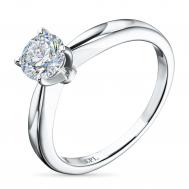 Классическое кольцо из белого золота э4712кц09210855_white ЭПЛ Даймонд