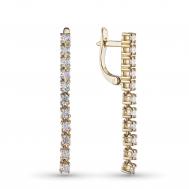 Серьги из желтого золота э0312сг07190510 ЭПЛ Даймонд