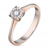 Кольцо из красного золота с бриллиантами э0201кц10153800 ЭПЛ Даймонд