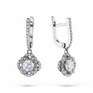 Серьги из белого золота с бриллиантами э0901сг04201496 ЭПЛ Даймонд
