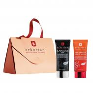 Набор 2 в 1: Черный скраб и маска Красный перец Erborian