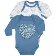 Набор боди с длинным рукавом Sea you later Осьминоги 2 шт. Little Fox