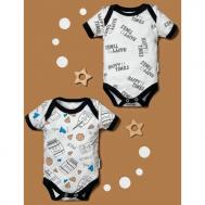 Limited Collection Набор боди с коротким рукавом Милк, Хэппи тайм 2 шт. Little Fox