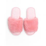 Тапочки меховые с открытым носом Bunny Amaro Home