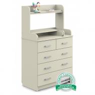 Комод  Сириус-2 Полка 805 пеленальный ЛДСП (5 ящиков) Атон