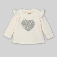 Футболка с длинным рукавом Девочки 0-2 Облако ванили ЁМАЁ