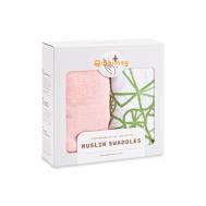 Пеленка  муслиновая для новорождённых 112х112 см 2 шт. Qwhimsy