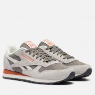 Мужские кроссовки  Classic Leather, цвет серый, размер 45 EU Reebok