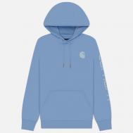 Женская толстовка  Relaxed Fit Midweight Logo Sleeve Graphic Hoodie, цвет голубой, размер M CARHARTT
