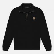 Мужская толстовка  Quarter Zip, цвет чёрный, размер XL Belstaff
