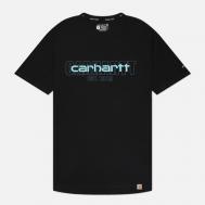 Мужская футболка  Force Relaxed Fit Midweight Logo Graphic, цвет чёрный, размер XXL CARHARTT