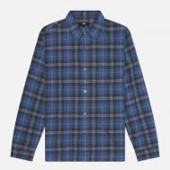 Мужская рубашка  Beach Plaid, цвет синий, размер L Stussy